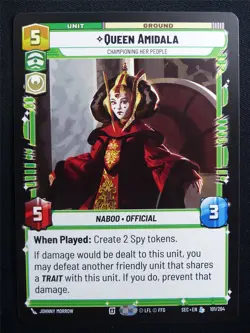 Queen Amidala 101/264 - Star Wars Unlimited Card #A2 - Image 1