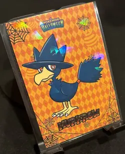 Rare Pokemon Halloween Full Art Murkrow Card Database Low Pop Card 🎃 - Image 1