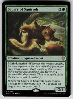 Scurry of Squirrels Normal R Commander: Bloomburrow 33 NM - Image 1