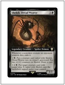 1x Shelob, Dread Weaver, Extended Art, LOTR, Magic MTG NM - Image 1