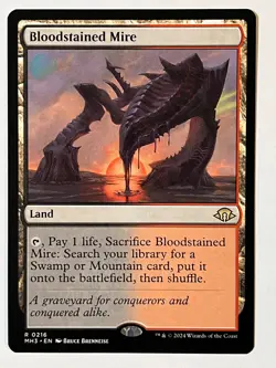 Bloodstained Mire Modern Horizons 3 Non-Foil MTG NM - Image 1