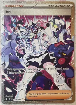 Pokemon TCG: Eri 210/162 Temporal Forces Special Illustration Rare Trainer NM - Image 1