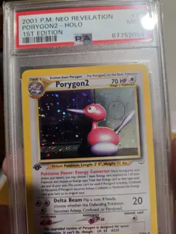 Pokemon Neo Revelation Porygon 2 Holo 1st Edition PSA 9 - Image 3