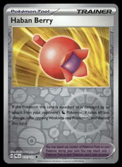 HABAN BERRY 111/131 COMMON SV: PRISMATIC EVOLUTIONS REVERSE HOLO POKEMON NM - Image 2