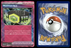 MAXIMUM BELT 117/131 HOLO ACE SPEC RARE PRISMATIC EVOLUTIONS POKEMON NM - Image 1
