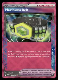 MAXIMUM BELT 117/131 HOLO ACE SPEC RARE PRISMATIC EVOLUTIONS POKEMON NM - Image 2