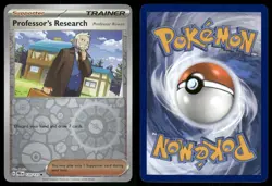 PROFESSOR'S RESEARCH [PROFESSOR ROWAN] 124/131 PRISMATIC REVERSE HOLO POKEMON NM - Image 1