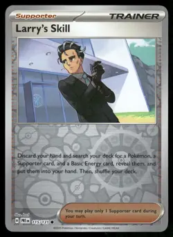 LARRY'S SKILL 115/131 COMMON PRISMATIC EVOLUTIONS REVERSE HOLO POKEMON NM - Image 2
