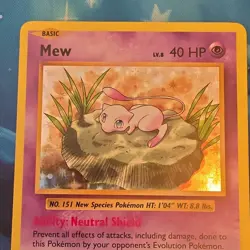 Pokemon Mew 53/108 Evolutions Holo Rare 40 HP Basic Psy Bolt Neutral Shield TCG - Image 3