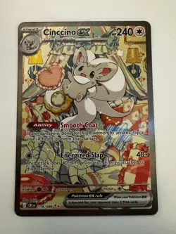 Cinccino EX SIR 119/086 English Version Chaos Rising Pack Fresh NM Pokemon TCG - Image 1