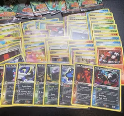 Pokemon Ex Team Rocket Returns Non Holo Lot 50 Cards All MINT + 7 Empty Wrappers - Image 2