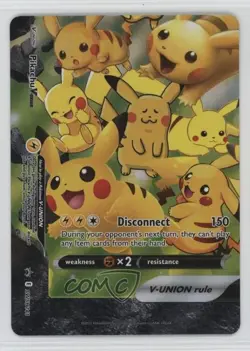 Pikachu V-Union (Bottom Left) Pokemon Sword & Shield Black Star #SWSH141 - Image 1