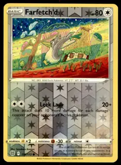 Farfetch'd 115/172 Common Brilliant Stars Pokemon Reverse Holo Lightly Played - Image 1