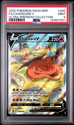 PSA 9 - CHARIZARD V - 260 ULTRA-PREMIUM COLLECTION-CHARIZARD POKEMON - Image 1