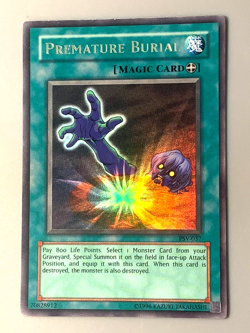 yugioh Premature Burial PSV-037 Unlimited Edition Ultra Rare played nice - Image 2