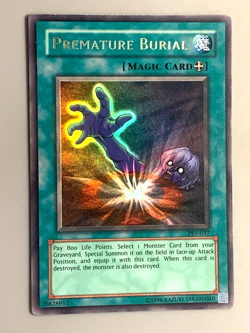 yugioh Premature Burial PSV-037 Unlimited Edition Ultra Rare played nice - Image 3