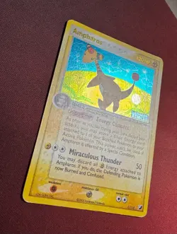 AMPHAROS 1/115 EX Unseen Forces REVERSE HOLO RH rare Pokemon TCG card NM - Image 2