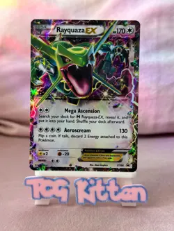 Rayquaza EX XY66 Card 'E' Black Star Promo LP/MP (Regular Sized) TCGKITTEN - Image 1