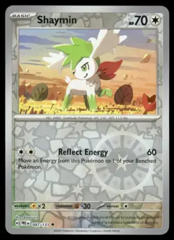 SHAYMIN 087/131 UNCOMMON PRISMATIC EVOLUTIONS REVERSE HOLO POKEMON NM - Image 2
