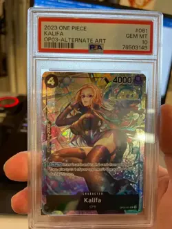 One Piece TCG - Kalifa OP03-081 Alternate Art PSA 10 - Image 1