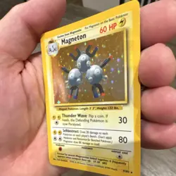 Pokemon TCG Vintage Holo Card Lot 3 Magneton Hitmonchan Ninetales Base Set - Image 3