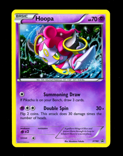 2015 Pokemon HOOPA Black Star Promo COSMOS HOLO Collector Tin Set Card #XY90 NM+ - Image 1