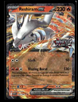 Reshiram ex (White Flare Stamped) 020/086 Holo Miscellaneous Cards & Products NM - Image 1