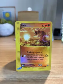 Aquapolis Pokemon TCG Onix 2002 Reverse Holo Card #98/147 - LP Excellent - Image 1