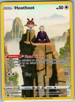 Hoothoot TG12/TG30 SWSH10: Astral Radiance Trainer Gallery - Pokemon Card - NM - Image 1