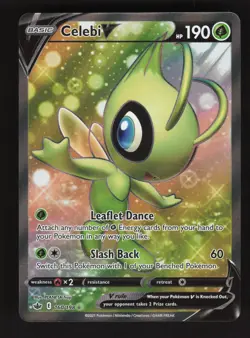 Celebi V 160/198 Pokemon Chilling Reign Holo Full Art Card - Image 1