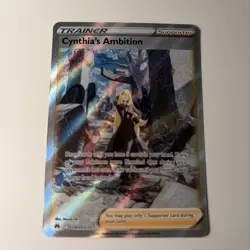 Pokemon Cynthia's Ambition GG60/GG70 Ultra Rare Holo Crown Zenith Trainer - Image 1