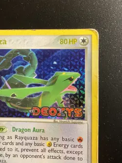 Pokemon Card-Rayquaza -Holo-Ex Deoxys -22/107-ENG-STAMPED-Played - Image 4