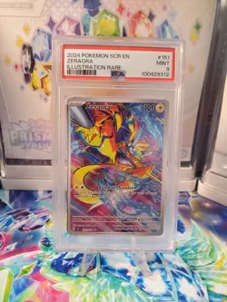 POKEMON SCR EN-STELLAR CROWN ILLUSTRATION RARE #151 ZERAORA - MINT - PSA 9 - Image 1
