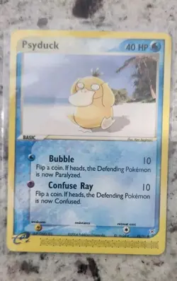 Psyduck 44/95 Pokemon TCG Card EX TEAM MAGMA VS TEAM AQUA Lightly Played LP - Image 1