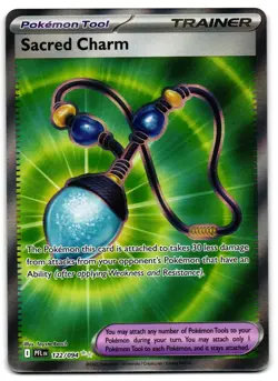 Sacred Charm 122/094 - 🌊 Phantasmal Flames Ultra Rare Pokemon TCG 🖤 - M/LP - Image 1
