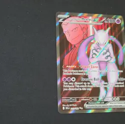 Team Rocket's Mewtwo ex 213/182 Sv10 Destined Rivals Ultra Rare Full Art Holo - Image 3
