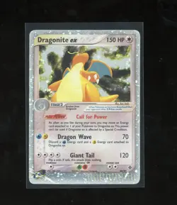 HUGE SWIRL 2003 Pokemon EX Dragon Dragonite EX Holo Foil Rare 90/97 - Image 1