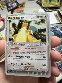 HUGE SWIRL 2003 Pokemon EX Dragon Dragonite EX Holo Foil Rare 90/97 - Image 3