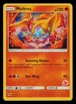 Moltres 38/214 Rare Lost Thunder Pokemon Near Mint - Image 1