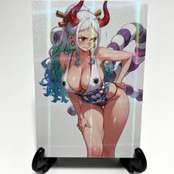 One Piece Yamato Sexy Anime Waifu Girl Doujin Lewd Goddess Story Holo Art Card - Image 2