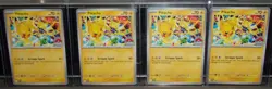 4 -card Lot- Pikachu - (World Championship 2025) 225 Promo Normal Pokemon NM+ - Image 1