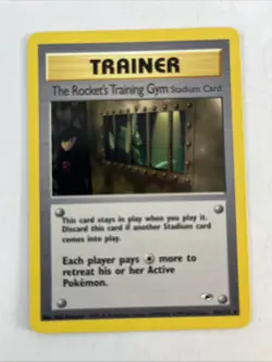 Pokemon The Rocket's Training Gym Stadium Card 104/132 Gym Heroes Rare Vintage - Image 1