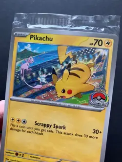 Pikachu World Championships SVP 190 Pokemon Card PROMO 2024 Worlds SEALED NEW - Image 3