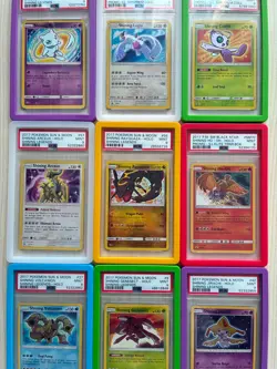 Pokemon Shining Legends 9 Card full set PSA 9 (Mew & Lugia PSA 8) 2017 - Image 3