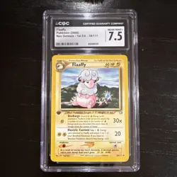 CGC 7.5 Flaaffy 34/111 Neo Genesis 1st Edition Uncommon Pokemon Card 2000 - Image 1