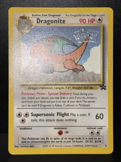 Dragonite 5 WOTC Wizards Black Star Promos Promo Pokemon Card LP - Image 2
