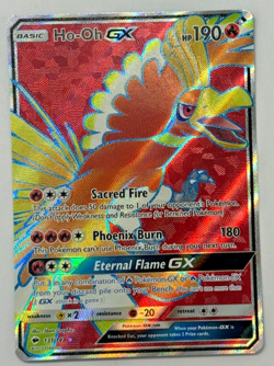 Ho-Oh GX (Full Art) 131/147 SM - Burning Shadows Ultra Rare Pokemon Card NM/LP - Image 1