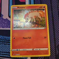 Ponyta 004/034 Holo Trading Card Game Classic Pokemon Card - Image 1