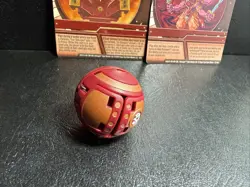Bakugan Pyrus 520G B2 Fortress Figure Battle Brawlers W/2 Cards RARE - Image 3