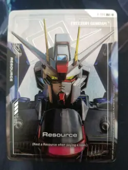 Gundam TCG ~ Freedom Gundam R-008 C+ Resource Card Foil ENGLISH NEWTYPE RISING - Image 1